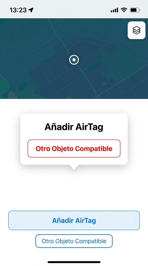 Enciende tu tarjeta y pulsa en "Otro objeto compatible"